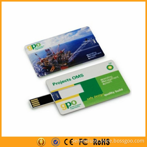 ultra thin logo print 4gb 8gb usb flash drive credit card